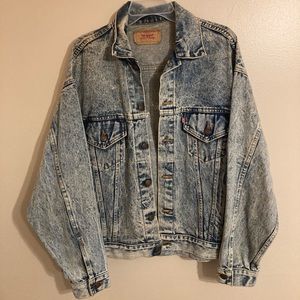 VINTAGE 1980s Levi’s Acid Wash Jean Jacket